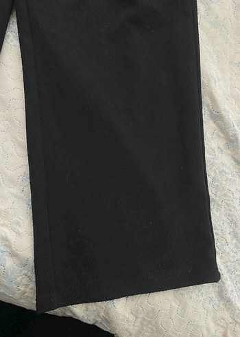 Kadın Siyah Rahat Kesim Midi eşofmam - Görsel 4