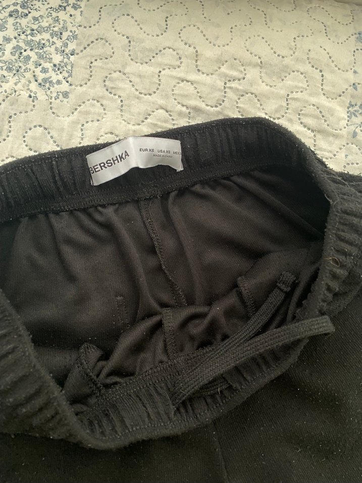 Kadın Siyah Rahat Kesim Midi eşofmam - Görsel 3