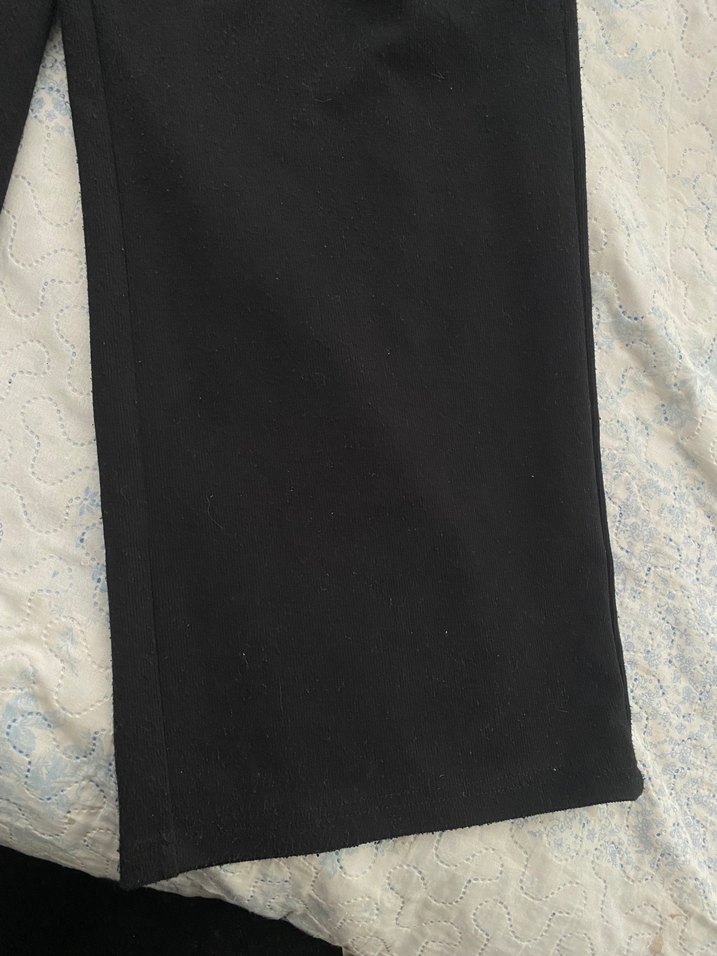 Kadın Siyah Rahat Kesim Midi eşofmam - Görsel 4