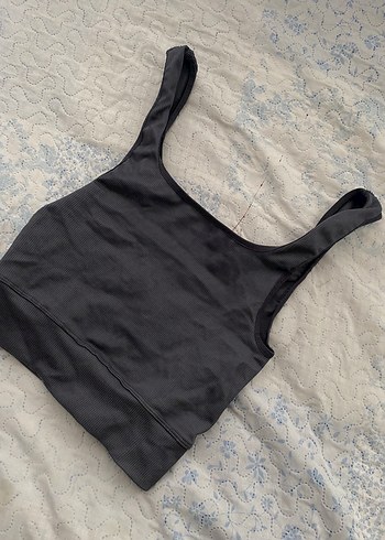 Gri Spor Kadın Straplez Atlet - Görsel 2