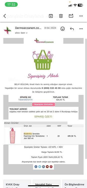 Bioderma Sensibio Foaming Cilt Temizleme Jeli 500 ml - Görsel 5