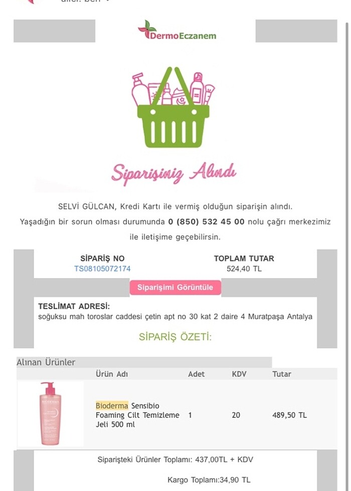 Bioderma Sensibio Foaming Cilt Temizleme Jeli 500 ml - Görsel 5