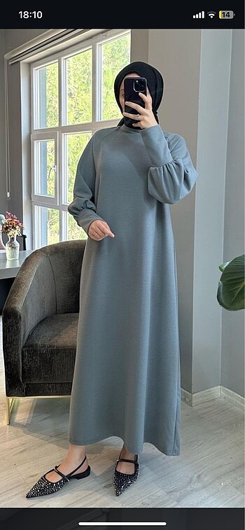 Kışlık uzun elbise