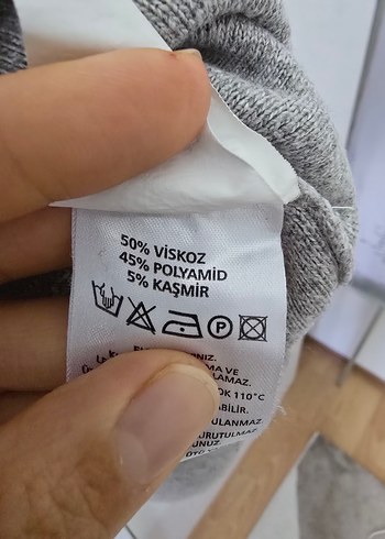 BEYMEN KAŞMİR Gri Yünlü Yumuşak Boğazlı Kadın Kazak - Görsel 4