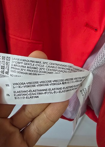 STRADİVARUS NARÇİÇEĞİ Düğmeli Kadın Blazer Ceket - Görsel 7