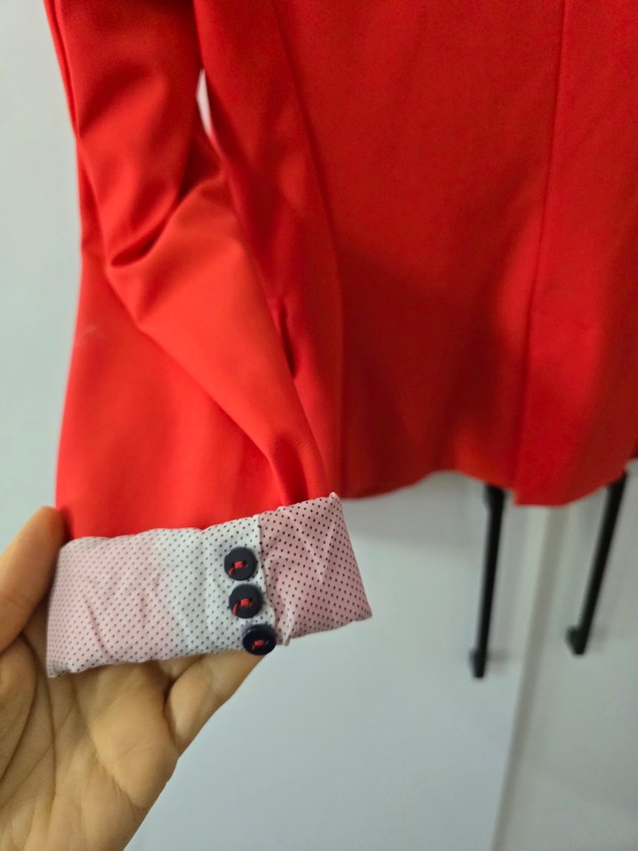 STRADİVARUS NARÇİÇEĞİ Düğmeli Kadın Blazer Ceket - Görsel 5