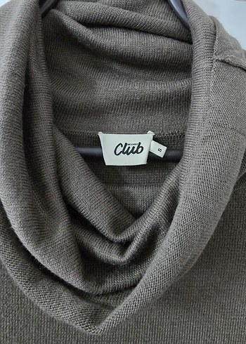 Gri Boğazlı Triko Kadın Kazak - Görsel 2