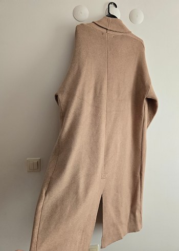 MANGO Bej Uzun Kol Kadın Kaban - Görsel 6