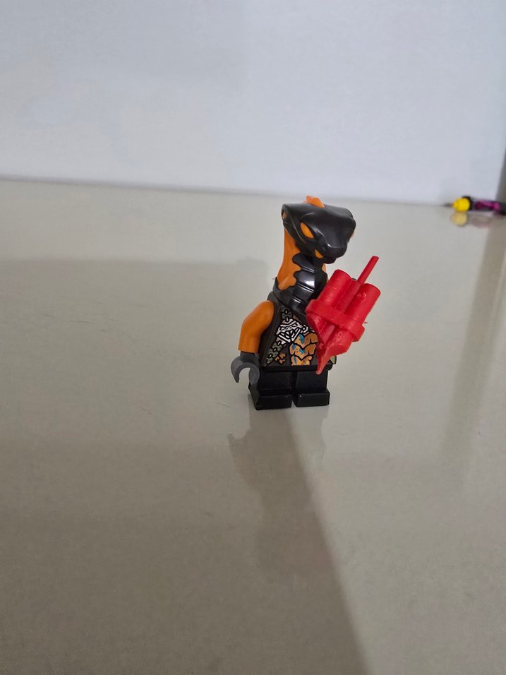 NİNJAGO SERPENTİNE YILAN KABİLESİ Turuncu Siyah Lego Yılan Figür - Görsel 3