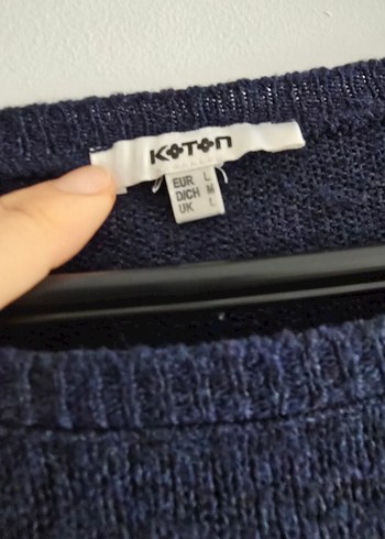 KOTON CROP Gri Triko Kadın Kazak - Görsel 6