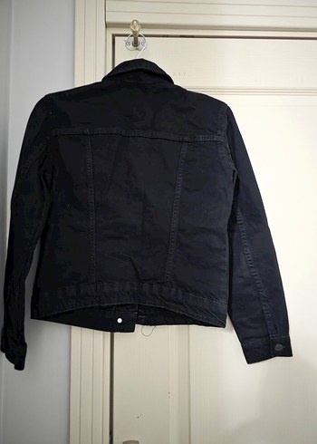 LC Waikiki Düğmeli Siyah Kadın Denim Ceket