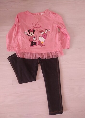 LCW Disney lisanslı kız çocuk ikili takım 