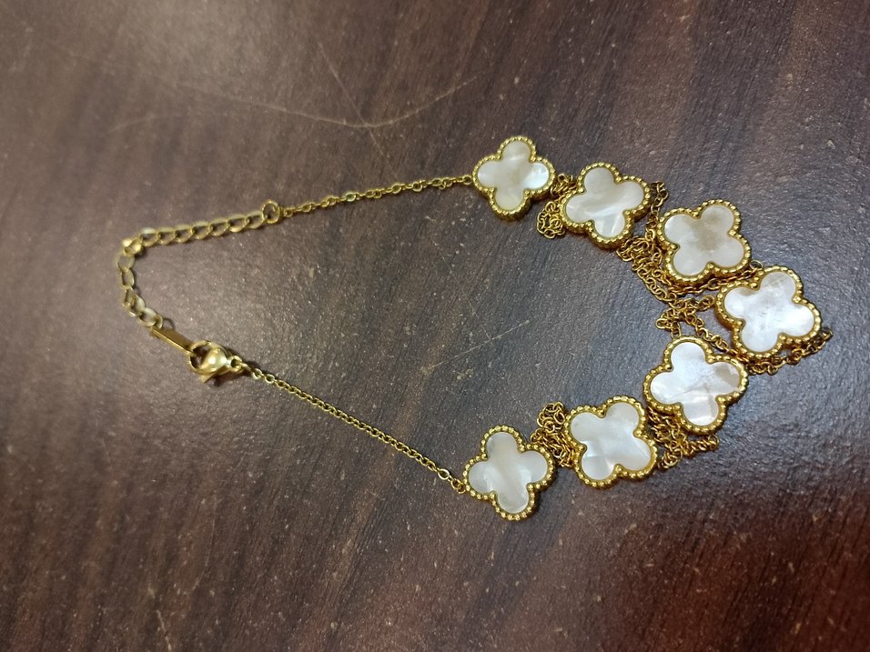 Uzun Altın Zincir Detaylı Kadın Kolye - Görsel 3