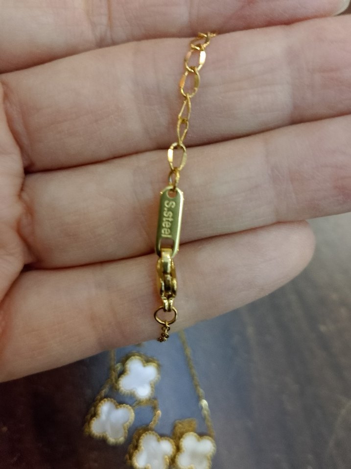 Uzun Altın Zincir Detaylı Kadın Kolye - Görsel 5