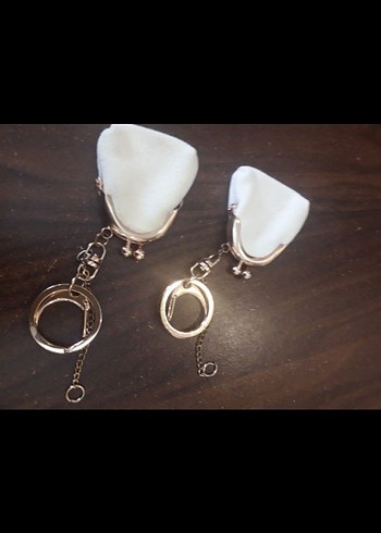 Beyaz Zincir Detaylı Bohem Anahtarlık - Görsel 3