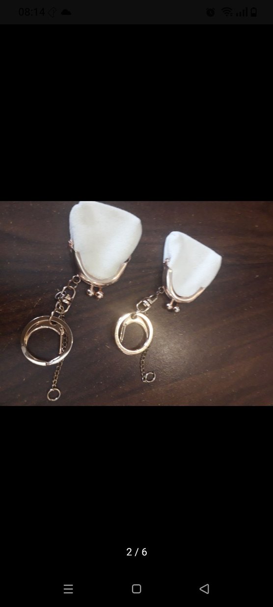 Beyaz Zincir Detaylı Bohem Anahtarlık - Görsel 3