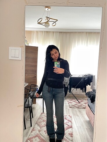38 Beden Milla ispanyol paça jeans