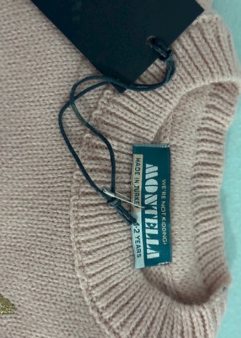 Kız Çocuk Nakışlı Bej Triko Kazak - Görsel 2