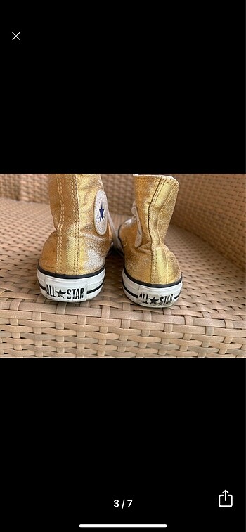 39 Beden CONVERSE ALTIN RENGİ BİLEKLİ