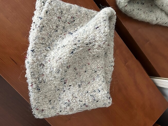 Beden ten rengi Renk Yumuşacık buklet yün boyunluk