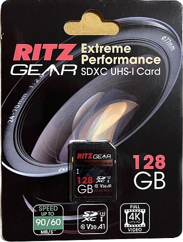 Ritz Gear 128GB Hafiza Kartı SDXC Class10 Sıfır