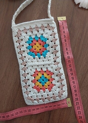 Beden Örgü telefon çantası