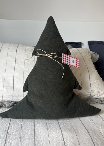 Koyu Yeşik Yılbaşı Çam Ağacı Dekoratif Yastık - Görsel 2