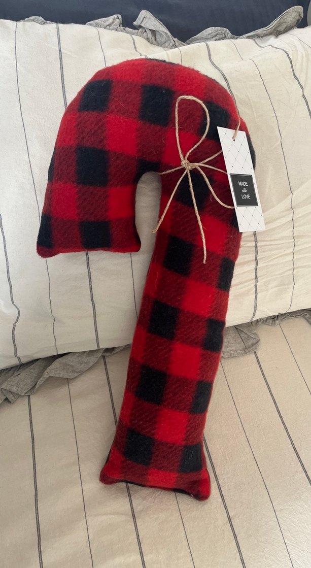 Kırmızı Siyah Yılbaşı Kırlent Yastık - Görsel 3