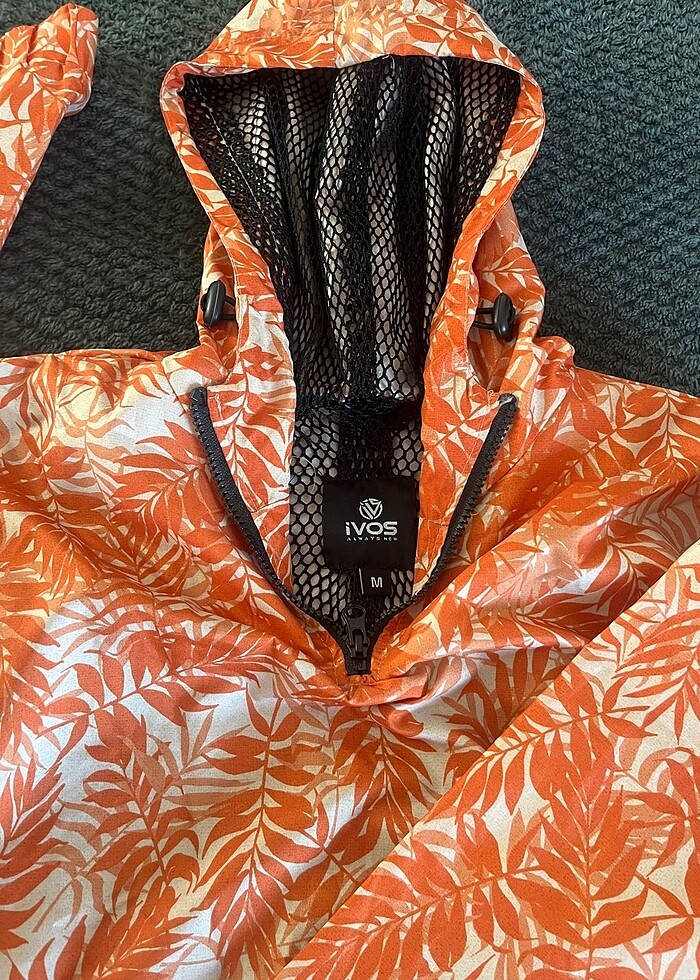 M Beden Oversize Kapüşonlu Yağmurluk - Görsel 5