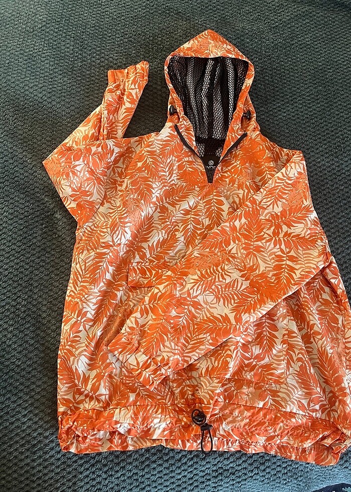 M Beden Oversize Kapüşonlu Yağmurluk - Görsel 4