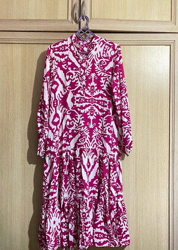 Pembe Uzun  Salaş Elbise - Görsel 3