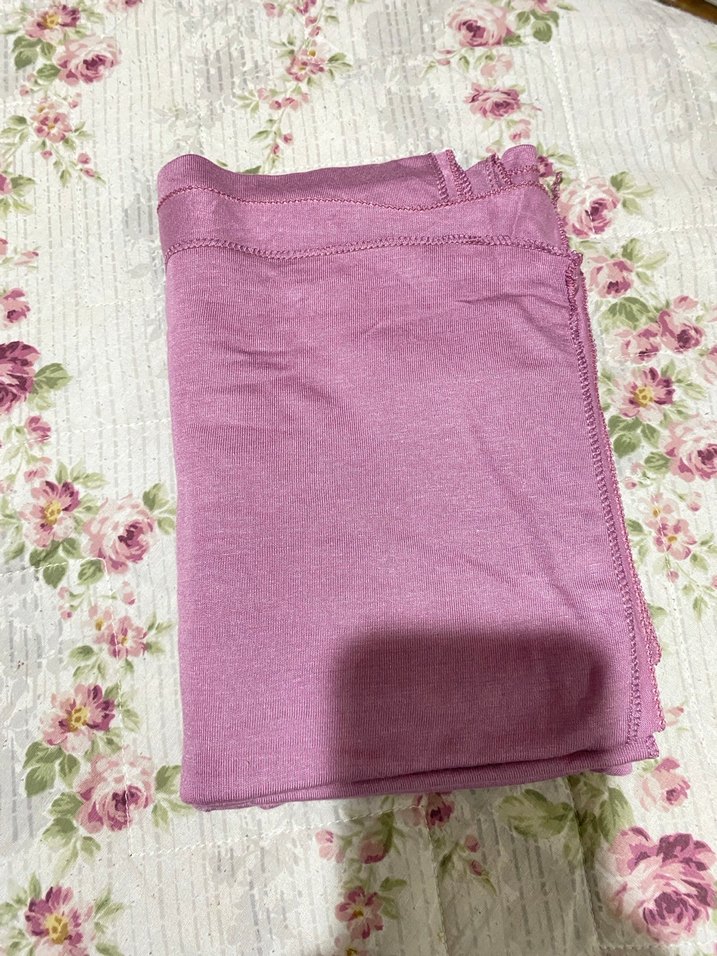 Pembe Kadın penye Şal - Görsel 2