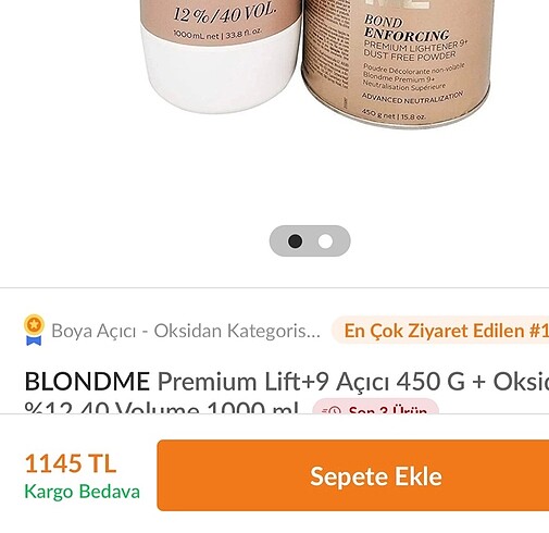 Schwarzkopf Açıcı seti az kullanıldı