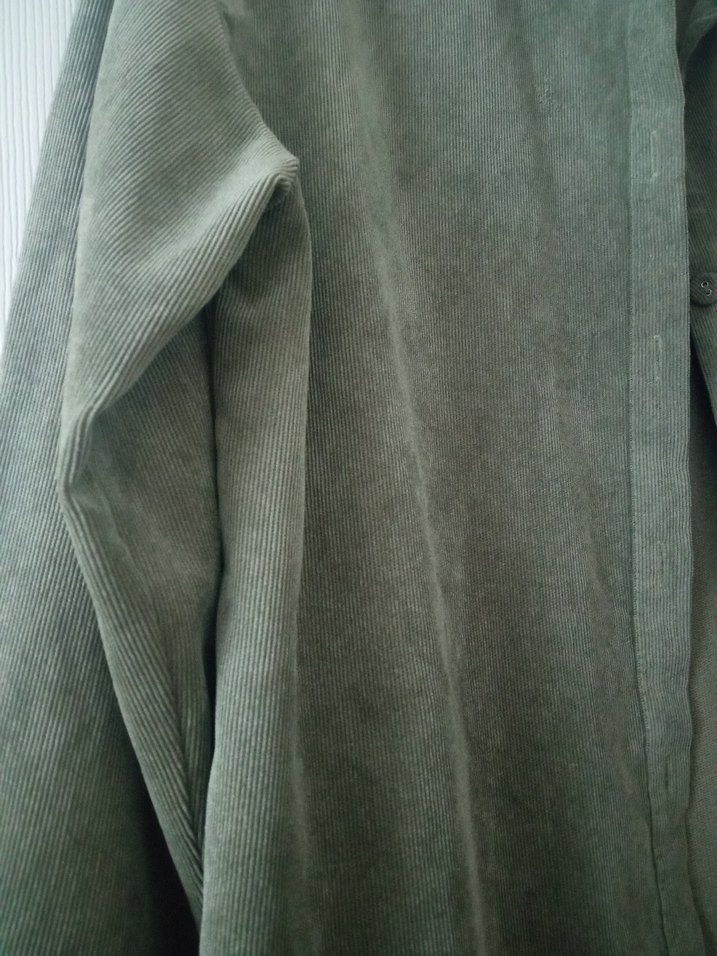 Kadın Haki Süet Düğmeli Gömlek - Görsel 3