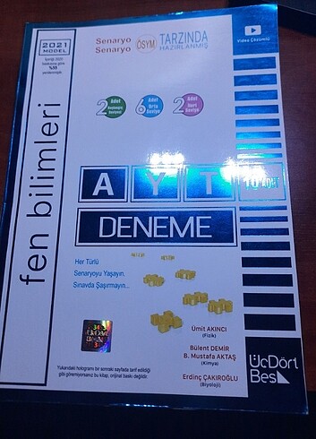 345 ayt fen denemesi 