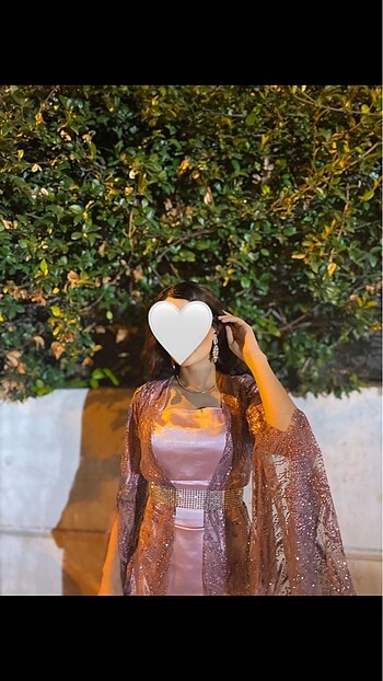 Diğer Pembe fistan kaftan elbise