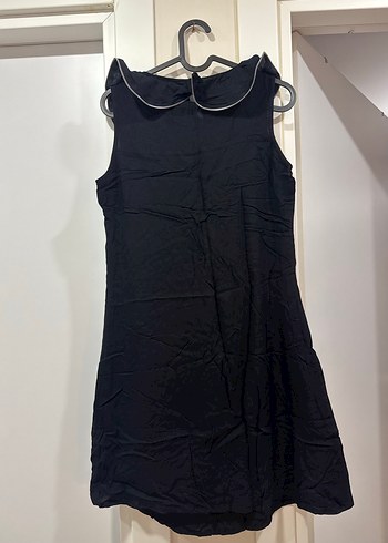 Fırfırlı Siyah Midi Gotik Abiye Elbise - Görsel 5