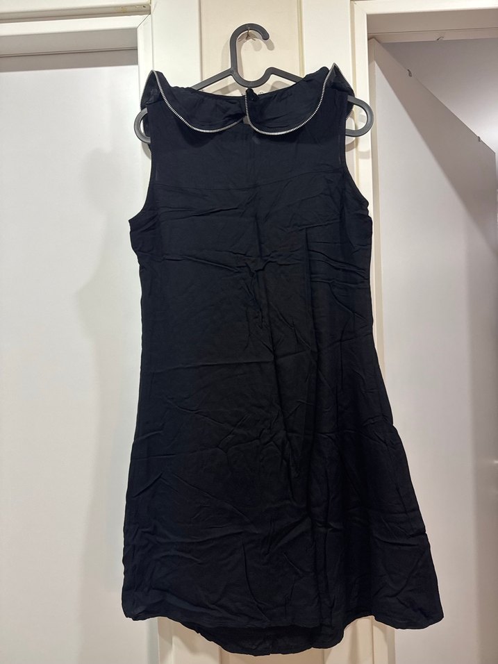 Fırfırlı Siyah Midi Gotik Abiye Elbise - Görsel 5