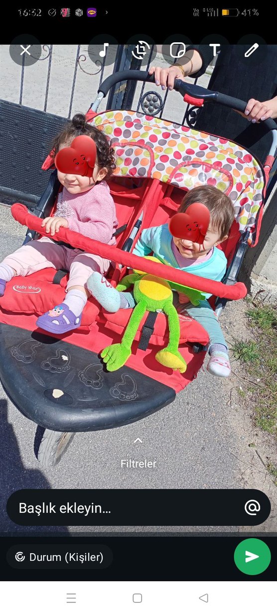 bayb Max ikiz bebek arabası - Görsel 4