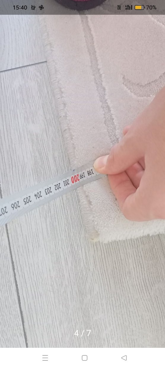 merinos 6 metrekare 
Nakışlı Beyaz Pastel Halı
(200*290) - Görsel 4