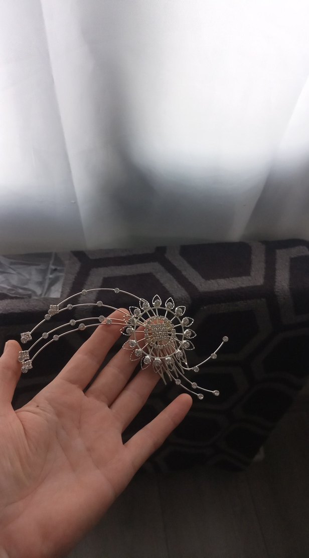 metal taşlı  Saç ve türban Aksesuarı - Görsel 3