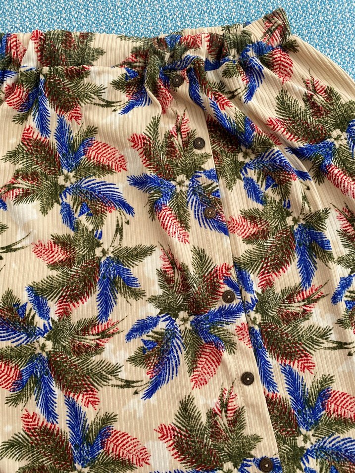 Süs Düğmeli Bohem etek - Görsel 2