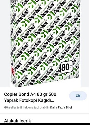 Sifir fotokop kagidi 