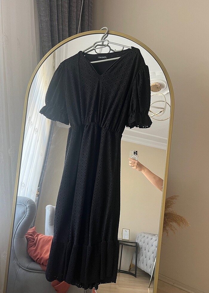 Siyah elbise - Görsel 4