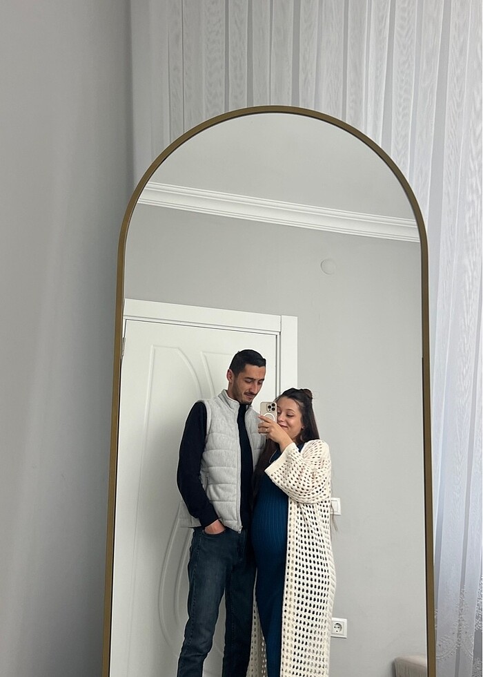 Larcivert triko elbise - Görsel 3