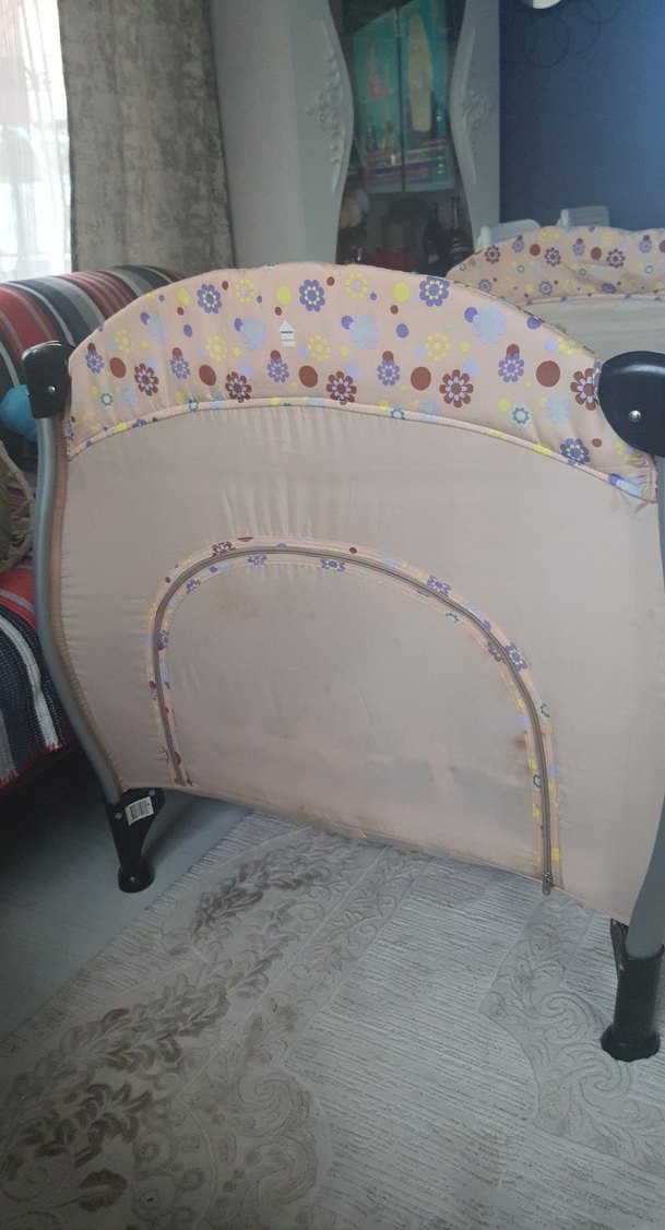 Pastel Kahverengi Oyun Parkı Yatak - Görsel 4