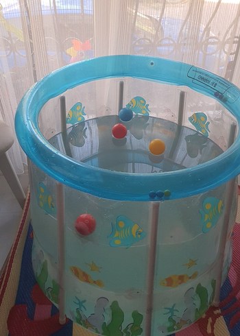 Renkli Mavi Çocuk Havuzu - Görsel 5