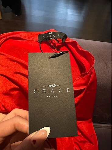 36 Beden kırmızı Renk grace by eda tayt