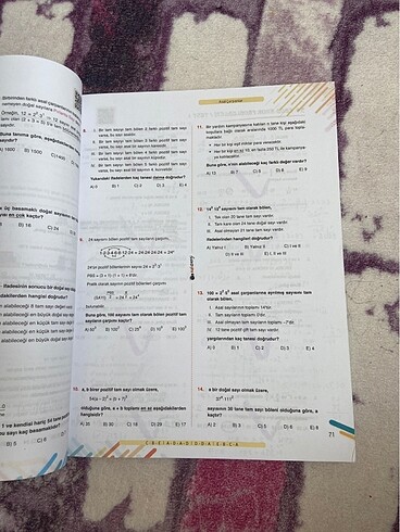  Beden Renk KafaDengi Tyt Matematik Soru Bankası