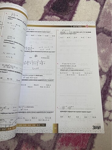  Beden Renk 3 Hamlede Matematik Ayt